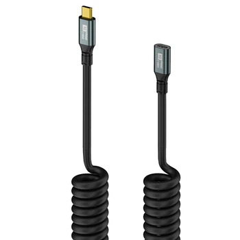 Кабель-подовжувач Type-C male – Type-C female USB 3.2 20Gbps 100W 8K 60Hz OTG VR 50-180см
