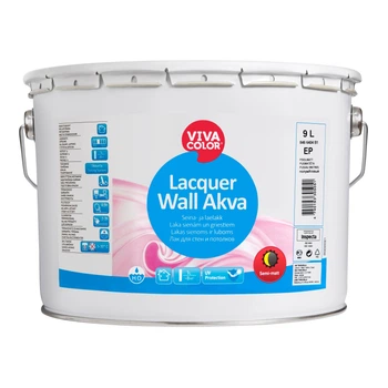 Лак для дерев'яних стін і стель Vivacolor Lacquer Wall Akva 9 л