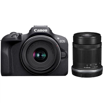 Беззеркальный фотоаппарат Canon EOS R100 Kit 18-45mm + 55-210mm IS STM (6052C036)