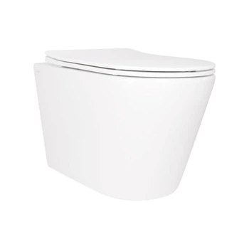 Унитаз подвесной Qtap Scorpio безободковый Ultra Quiet с сиденьем Soft-close QT14332380ASW