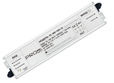 Блок живлення PROLUM 12V 100W 8.33А Series "WPS"