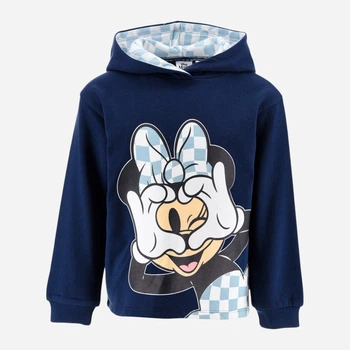 Детское теплое худи для девочки Disney Minnie HY10135_BLUE 128 см Нави (3609088181716)