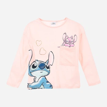 Детский лонгслив для девочки Disney Lilo & Stitch HY10165.PINK 104 см Розовый (3609088186148)
