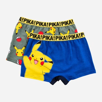 Набір дитячих трусів-боксерів 2 шт для хлопчика Disney Pokemon HY30034_SET1 104/110 см Сірий/Наві (3609088158985)