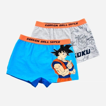 Набір дитячих трусів-боксерів 2 шт для хлопчика Disney Dragon Ball Super HY30040_SET1 104/110 см Сірий/Синій (3609088159463)