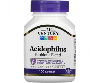 Суміш ацидофільних пробіотиків 21st Century Acidophilus Probiotic Blend, 100 капсул