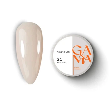 Гель моделирующий GA&MA Simple Gel №21 Pastelnyy 30 мл