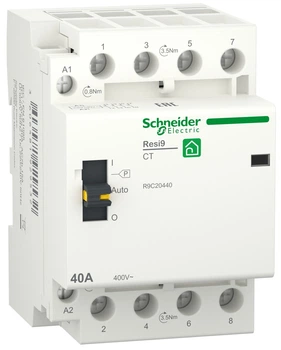 Контактор Schneider Electric RESI9 3P+N 40A 4NO ~230В/50Гц R9C20440