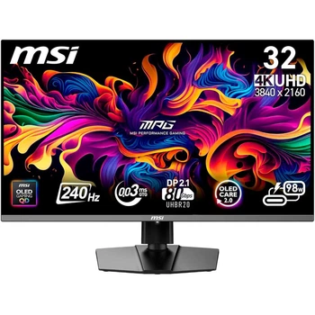 Монитор 31.5" MSI MPG 322URX UHD OLED 240Hz (MPG 322URX 3840х2160 (UHD, 4K) QD-OLED 240 Hz