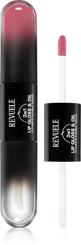 Блиск та олія 2в1 для губ Revuele Lip Gloss & Oil 2in1 Ultimate Double тон 03 Рожевий, 7 мл