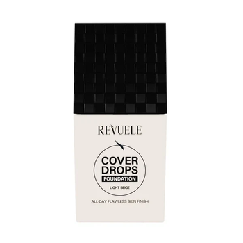 Тональна основа під макіяж Revuele Cover Drops Foundation Світлий беж (Light Beige), 35 мл