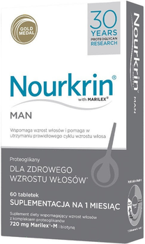 Suplement diety Nourkrin Man Proteoglikany 60 tabletek (5707725101320)