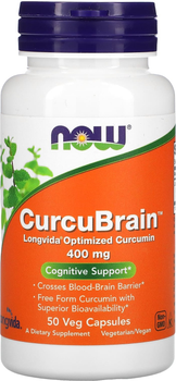Suplement diety Now Foods CurcuBrain 400 mg 50 kapsułek (733739023957)