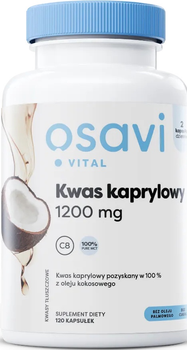 Suplement diety Osavi Kwas kaprylowy 1200 mg 120 kapsułek (5904139922101)