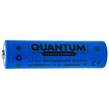 Акумулятор Qwantum 18650 3.7v 3000mAh Li-ion з клемним виступом