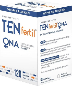 Дієтична добавка Nutrition Health Institute TENfertil Ona 120 капсул (5907377532873)