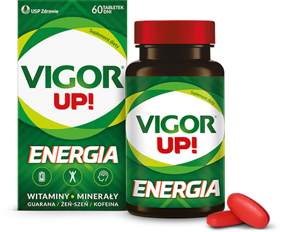 Харчова добавка Vigor Up! Energy 60 таблеток (5904569251215)
