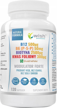 Дієтична добавка Wish Pharmaceutical Модулятор Форте 120 капсул (5905279219984)