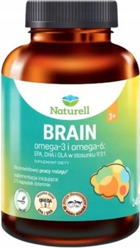 Дієтична добавка Naturell Brain Омега-3 та Омега-6240 капсул (5904569252106)