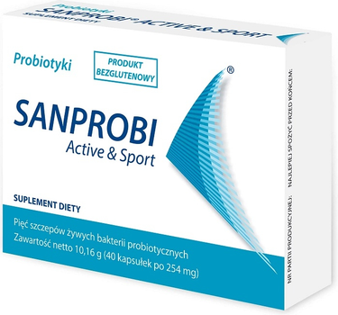 Дієтична добавка Sanprobi Active & Sport Пробіотик 40 капсул (5907774335046)