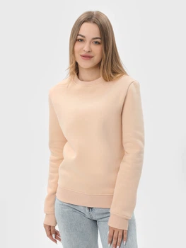 Світшот на флісі жіночий Ray Basic U0301W 3XL Бежевий (Ray2000000040851)