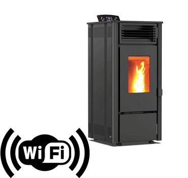 Пелетний камін ThermoPell LKM08 8кВТ Чорний + Wi-Fi
