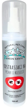 Naturalny odstraszasz na kleszcze i pchły GREEN SANTE dla psów i kotów 150 ml (5905943350098)