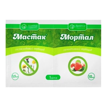 Гербицид Мастак р.к. 3,5 мл + Мортал к.с. 10 мл Укравит