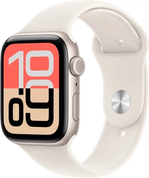 Smartwatch Apple Watch SE 3 (2025)&nbsp;GPS + Cellular 44mm&nbsp;Starlight Aluminium Case with Starlight Sport Band M/L (MEPF4)