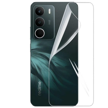 Противоударная гидрогелевая пленка Hydrogel Film для Realme C71 на заднюю панель, Transparent