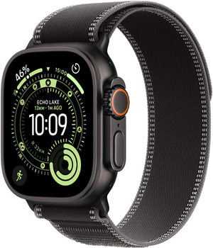 Smartwatch Apple Watch Ultra 3 GPS + Cellular 49mm Black Titanium Case with Black/Charcoal Trail Loop - M/L (APL_MF1H4)
