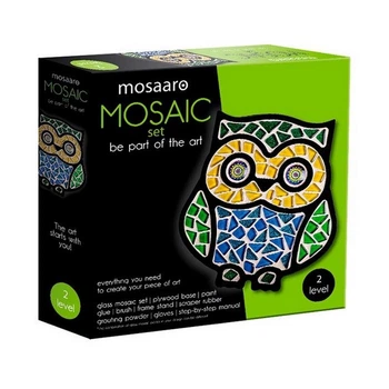Детский набор для творчества хрустальная мозаика "Сова" Mosaaro MA2004