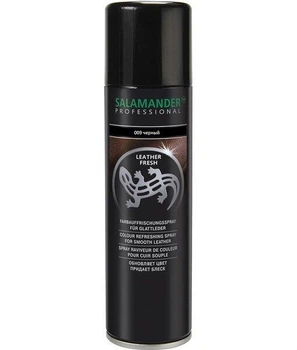 Аерозоль фарба Чорна "Leather Fresh" Salamander PROFESSIONAL для гладкої шкіри 200 мл