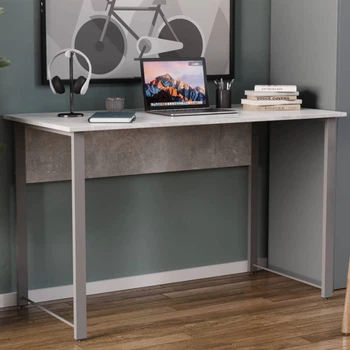 Стіл письмовий Курт Ferrum-decor 75x120x70 Сірий метал ДСП Бетон 32 мм (FRD-106644)