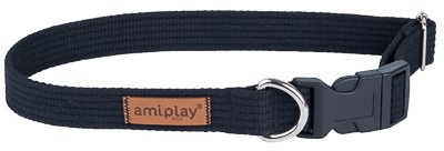 Регульований нашийник Amiplay Cotton XL Чорний (5907563222267)