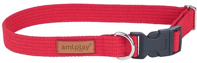 Регульований нашийник Amiplay Cotton XL Червоний (5907563223257)