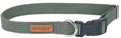 Регульований нашийник Amiplay Cotton XL хакі (5907563223271)
