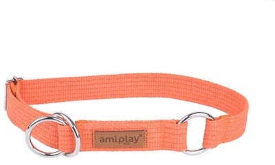 Obroża półzaciskowa Amiplay Cotton L Pomarańczowa (5907563234086)