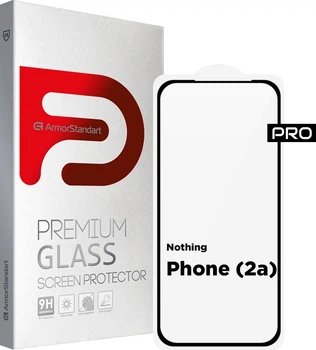 Защитное стекло ArmorStandart Pro для смартфона Nothing Phone (2a) Black (ARM88014)