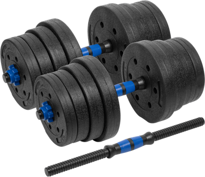 Hantelki bitumiczne Rebel Active regulowane z łącznikiem 2x15 kg RBA-2301 (5901890100687)