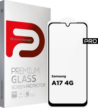 Захисне скло ArmorStandart Pro для Samsung Galaxy A17 4G Black (ARM86510)