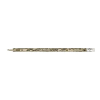 Карандаш графитовый HB Buromax Military с ластиком (BM.8528)