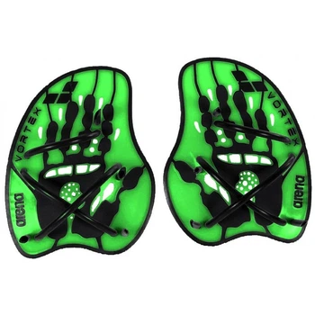 Тренувальні лопатки для плавання ARENA VORTEX EVOLUTION HAND PADDLE ACID LIME-BLACK Розмір L