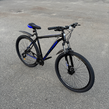 Алюмінієвий найнер 29 Чорний-Синій Maxus Mbike Lockout (гідравлічні гальма) гірський велосипед 2025 касета
