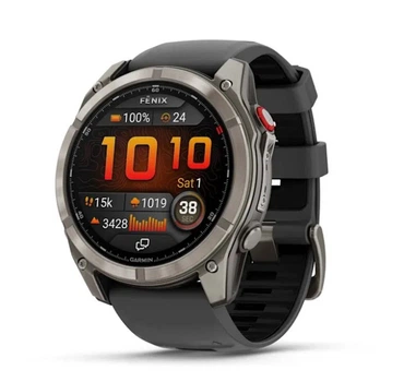Смарт-часы GARMIN Fenix 8 Pro 51mm AMOLED Sapphire Tit. w. Graphite/black S. Band (010-03199-10/11)