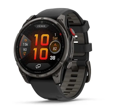 Смарт-часы GARMIN Fenix 8 Pro 47mm AMOLED Sapphire Carbon grey DLC Tit. w. Black/grey S. Band (010-03198-00/01)
