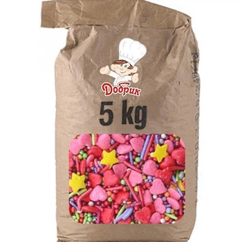Посыпка 5кг Сердечки №1 Добрык