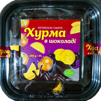 Хурма натуральная в шоколаде 500 г