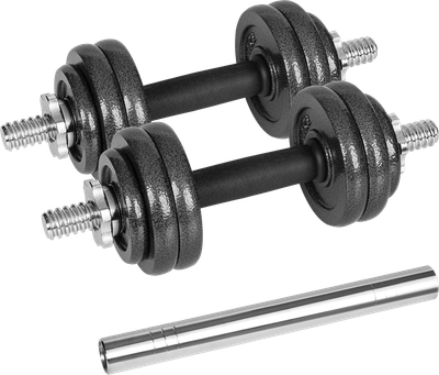 Hantle żeliwne Rebel Active regulowane w walizce z gryfem, zestaw 15 kg RBA-2327-15 (5901890122245)