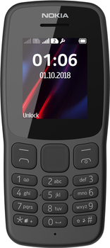 Telefon komórkowy Nokia 106 TA-1114 (2018) DualSim 3G Black (6438409024428) (354194109422298) - Outlet